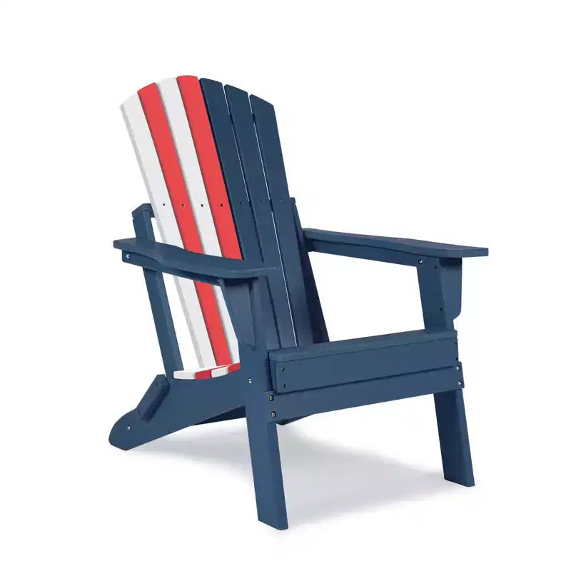 Aoodor Sedia Pieghevole Adirondack in HDPE per Esterni, Resistente alle Intemperie, per Patio, Giardino, Cortile, Prato, Focolare