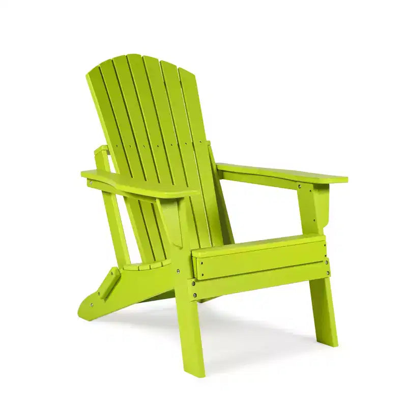 Aoodor Sedia Pieghevole Adirondack in HDPE per Esterni, Resistente alle Intemperie, per Patio, Giardino, Cortile, Prato, Focolare