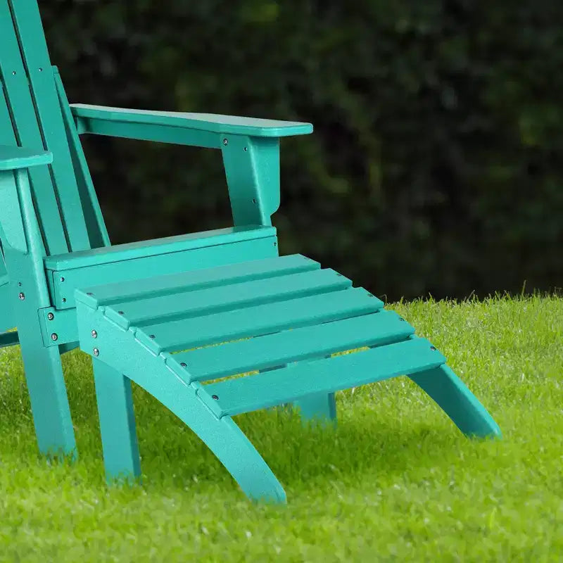 Aoodor Ottomana Adirondack da Esterno, Ottomana per Sedia Adirondack in HDPE, Resistente alle Intemperie per Patio, Portico, Cortile, Giardino, Prato, Terrazza