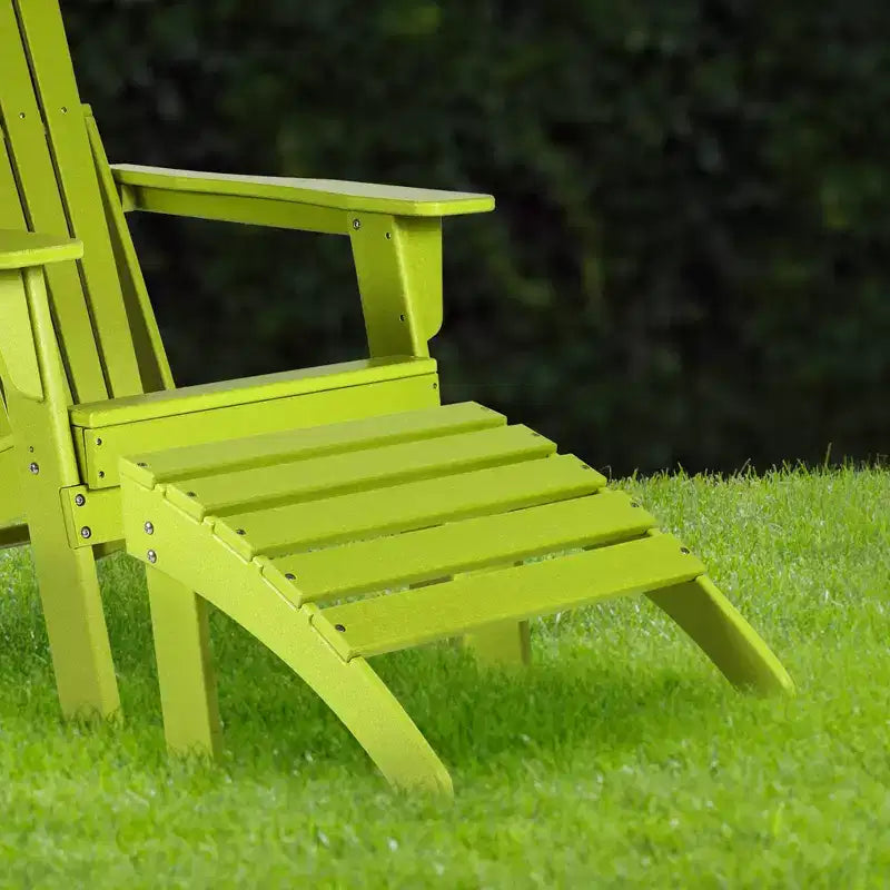 Aoodor Ottomana Adirondack da Esterno, Ottomana per Sedia Adirondack in HDPE, Resistente alle Intemperie per Patio, Portico, Cortile, Giardino, Prato, Terrazza