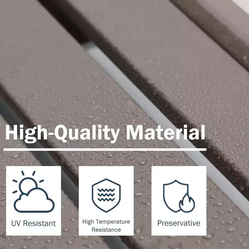 Aoodor Ottomana Adirondack da Esterno, Ottomana per Sedia Adirondack in HDPE, Resistente alle Intemperie per Patio, Portico, Cortile, Giardino, Prato, Terrazza