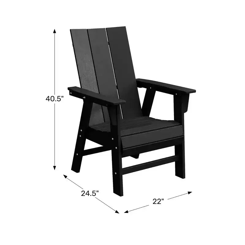 WestinTrends Sedia da pranzo moderna Adirondack per esterni, resistente alle intemperie