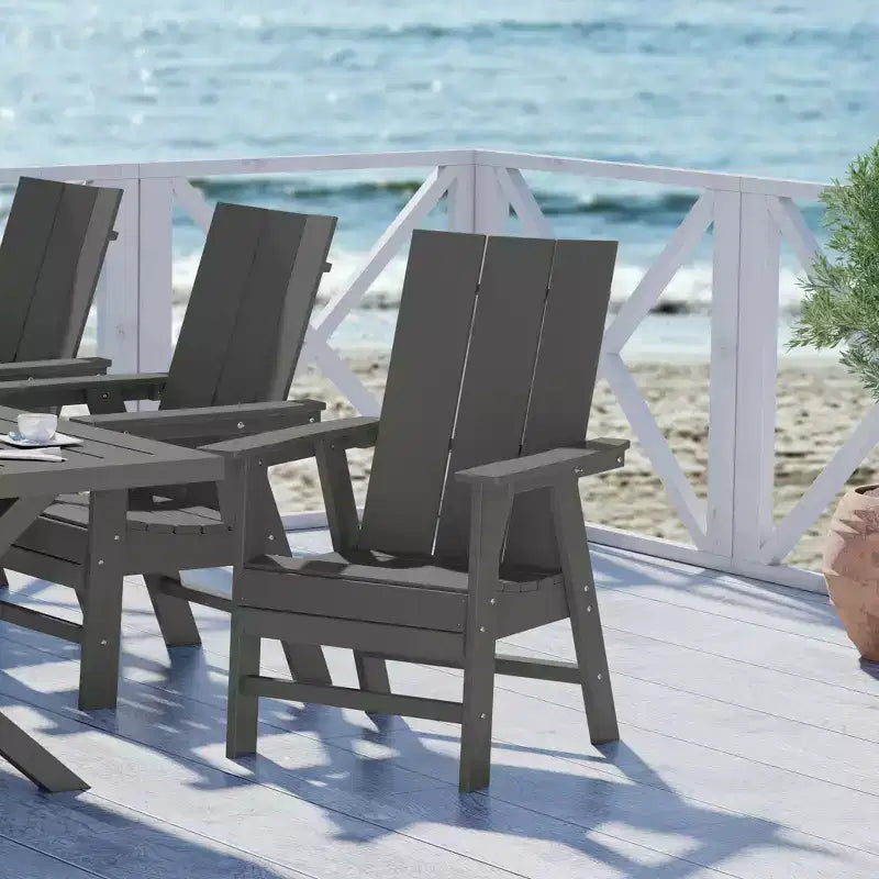 WestinTrends Sedia da pranzo moderna Adirondack per esterni, resistente alle intemperie
