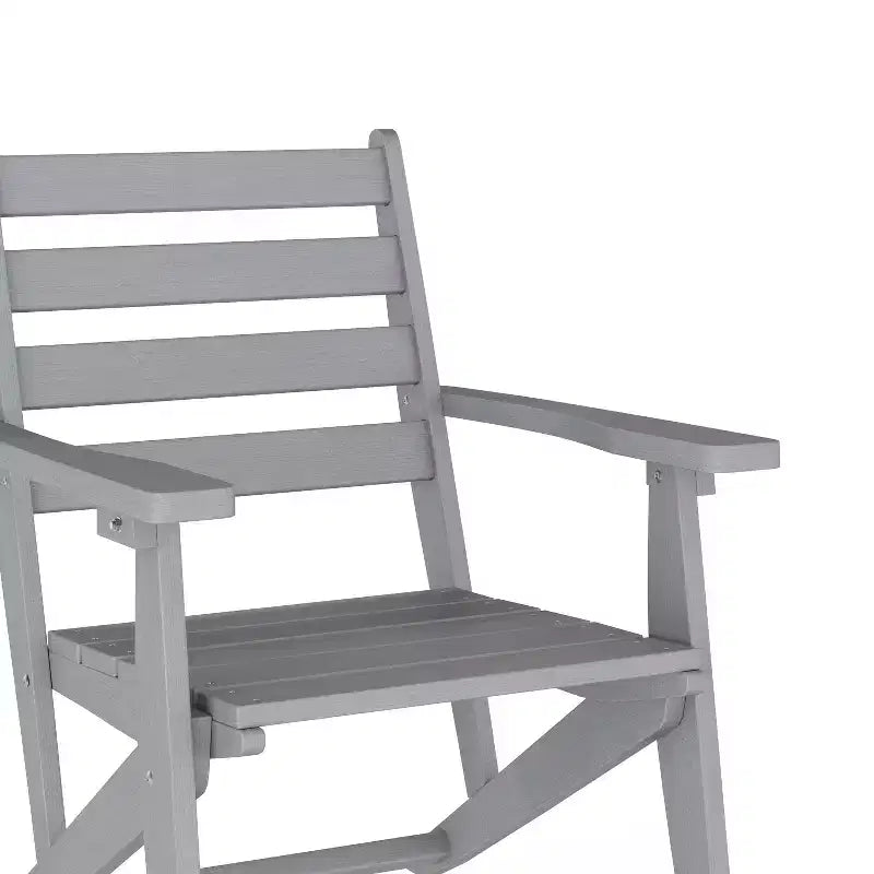 Merrick Lane Sedia Adirondack da Interno/Esterno con Portabicchieri Pieghevole, Sedia Adirondack in HDPE Riciclato Resistente a Tutte le Condizioni Atmosferiche