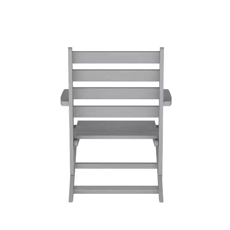 Merrick Lane Sedia Adirondack da Interno/Esterno con Portabicchieri Pieghevole, Sedia Adirondack in HDPE Riciclato Resistente a Tutte le Condizioni Atmosferiche