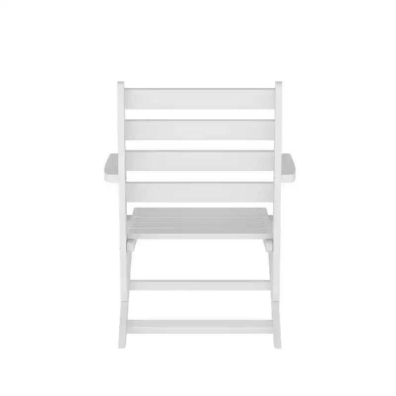 Merrick Lane Sedia Adirondack da Interno/Esterno con Portabicchieri Pieghevole, Sedia Adirondack in HDPE Riciclato Resistente a Tutte le Condizioni Atmosferiche
