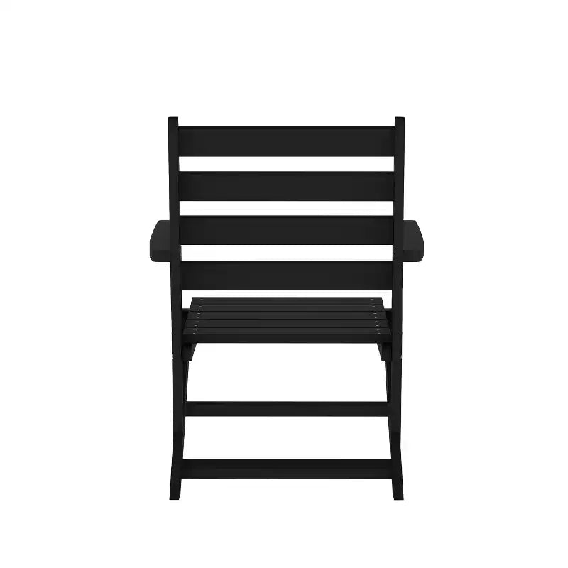 Merrick Lane Sedia Adirondack da Interno/Esterno con Portabicchieri Pieghevole, Sedia Adirondack in HDPE Riciclato Resistente a Tutte le Condizioni Atmosferiche