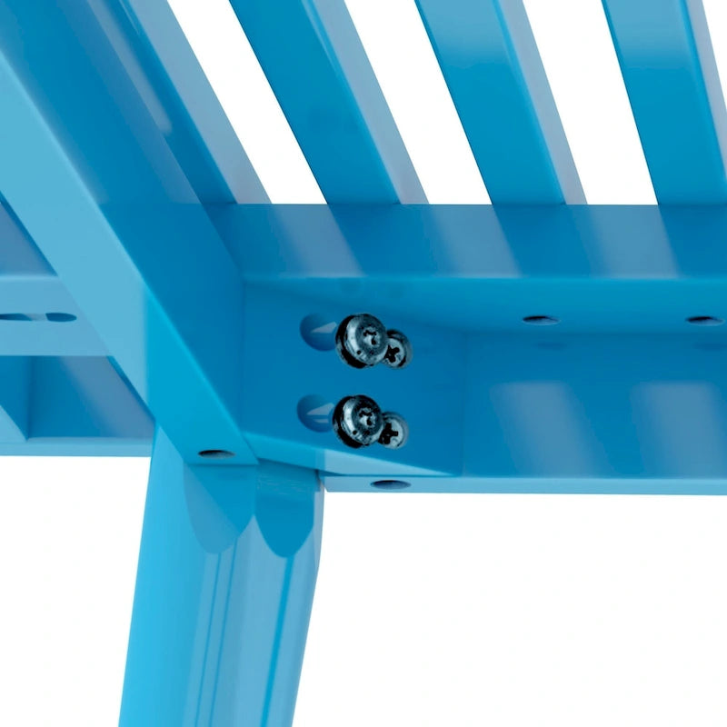 Panca da Ingresso Singola in Legno Mid-Century Plank and Beam - 41,3 L x 16,5 P x 17,5 H