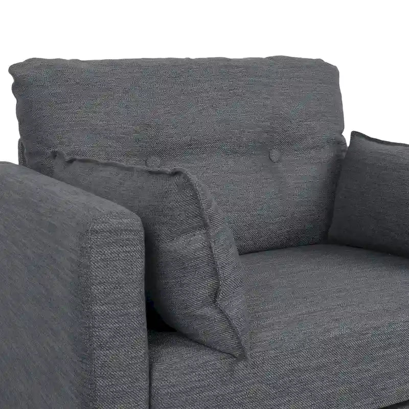 Poltrona "Tufted Club" Symonds con cuscini decorativi, di Christopher Knight Home