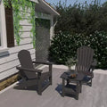 CASAINC Wood Adirondack Outdoor Chair, Set of 2