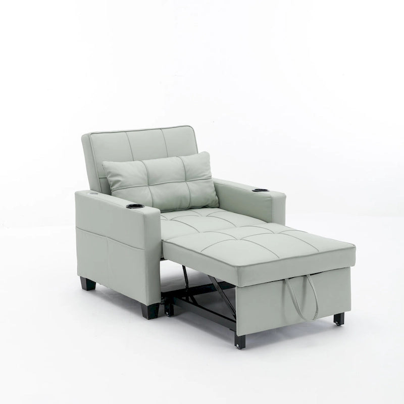 Poltrona letto 3 in 1 a scomparsa convertibile con porta USB - 34,26 x 68,12 x 33,08