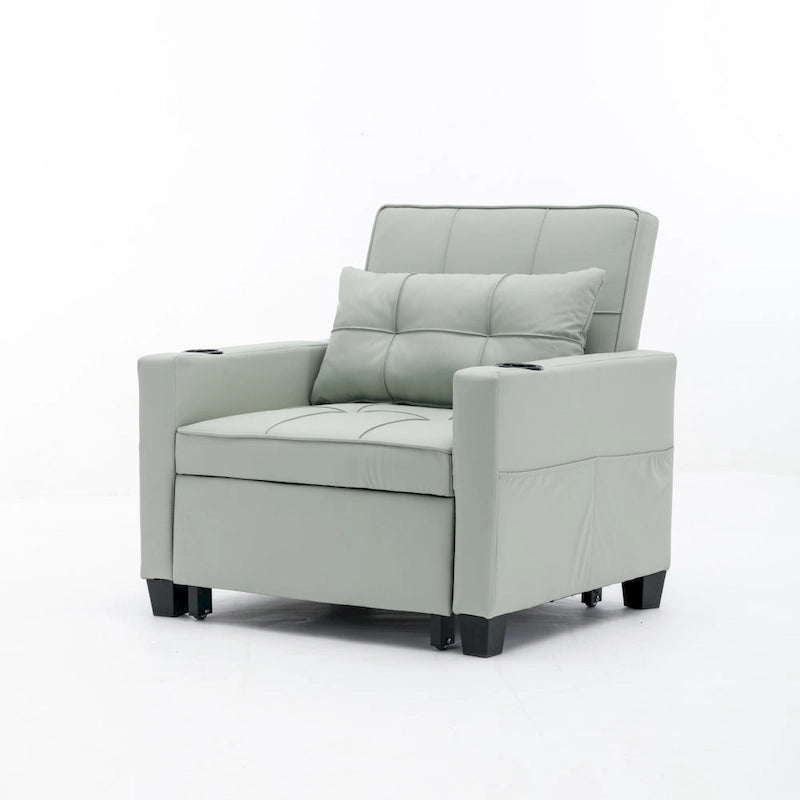 Poltrona letto 3 in 1 a scomparsa convertibile con porta USB - 34,26 x 68,12 x 33,08