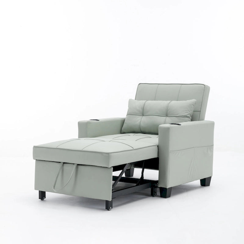 Poltrona letto 3 in 1 a scomparsa convertibile con porta USB - 34,26 x 68,12 x 33,08