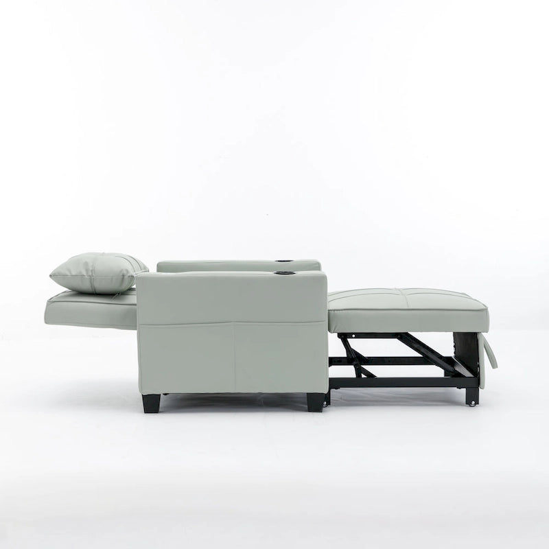 Poltrona letto 3 in 1 a scomparsa convertibile con porta USB - 34,26 x 68,12 x 33,08