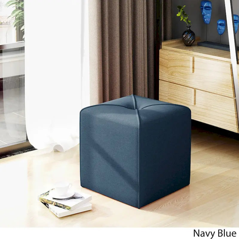 Pouf quadrato in tessuto Kenyon di Christopher Knight Home