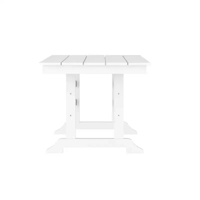 Merrick Lane Set 7 pz Adirondack Tavolo e Sedie con Portabicchieri Pieghevoli in HDPE Riciclato