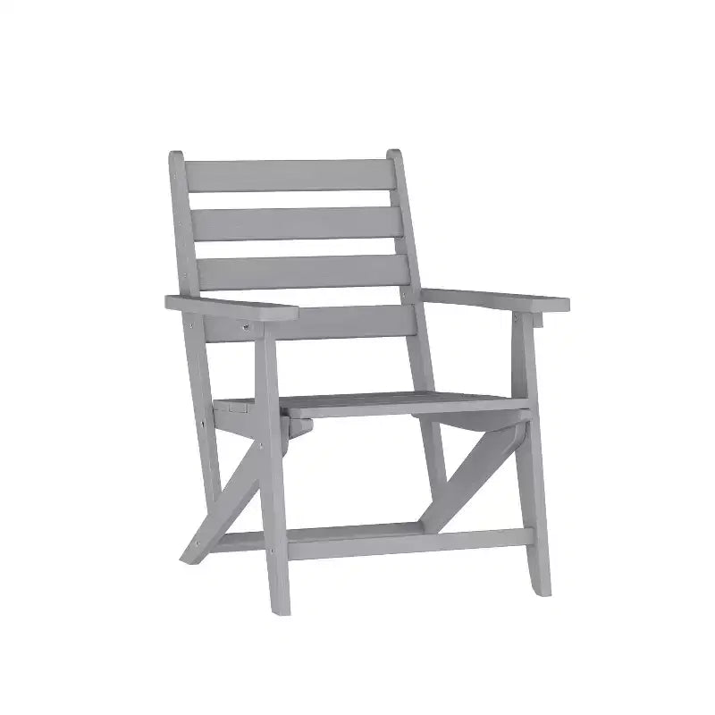 Merrick Lane Set 7 pz Adirondack Tavolo e Sedie con Portabicchieri Pieghevoli in HDPE Riciclato
