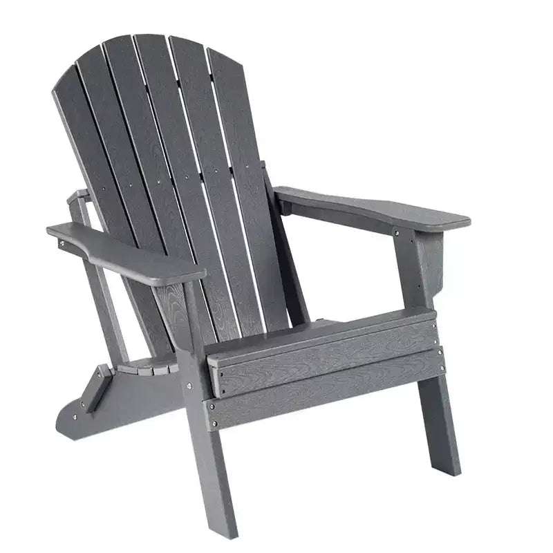 Patio Chairs, Oversized Folding HDPE Adirondack Chairs with Weather Resistant, Outdoor Lawn Chair for Patio, Garden