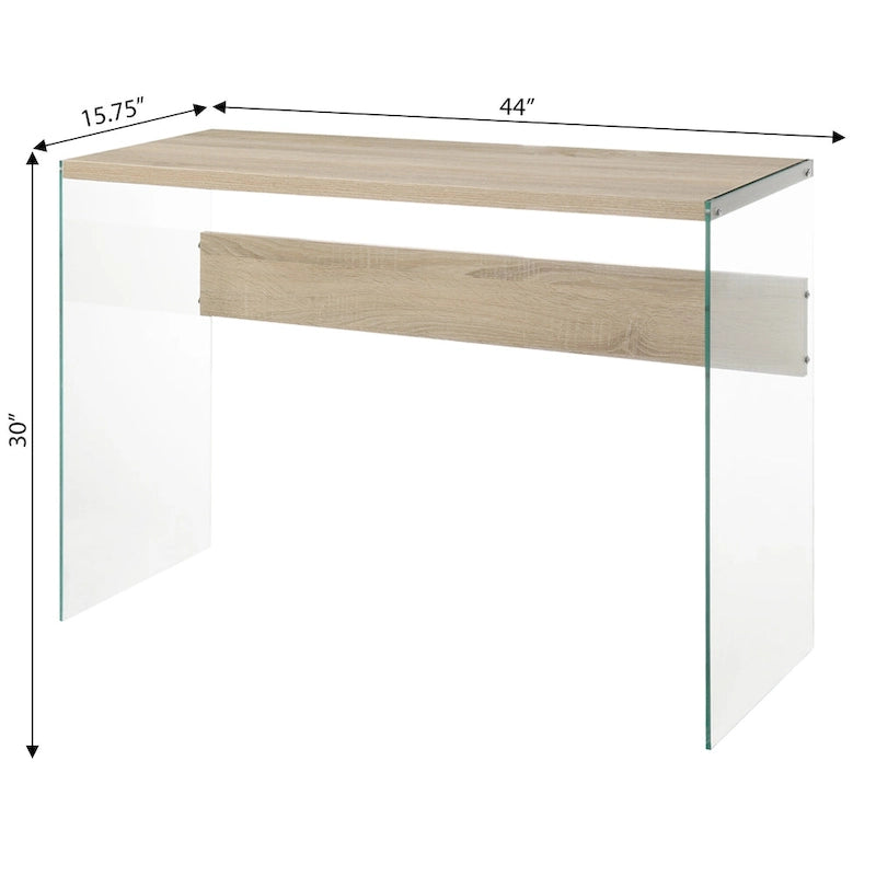 Convenience Concepts SoHo Tavolo Console/Scrivania in Vetro
