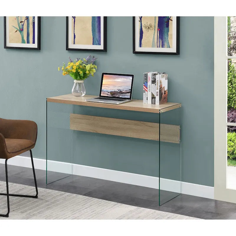 Convenience Concepts SoHo Tavolo Console/Scrivania in Vetro