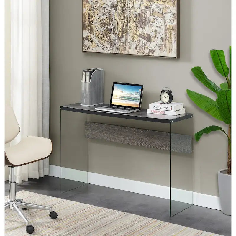 Convenience Concepts SoHo Tavolo Console/Scrivania in Vetro