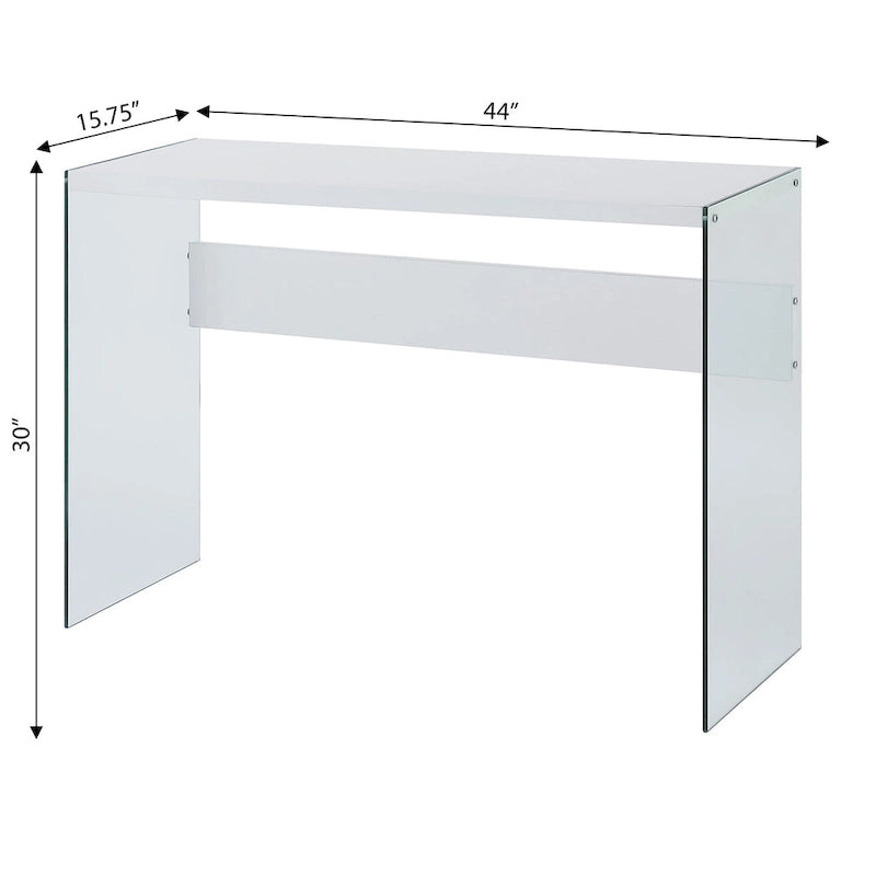 Convenience Concepts SoHo Tavolo Console/Scrivania in Vetro