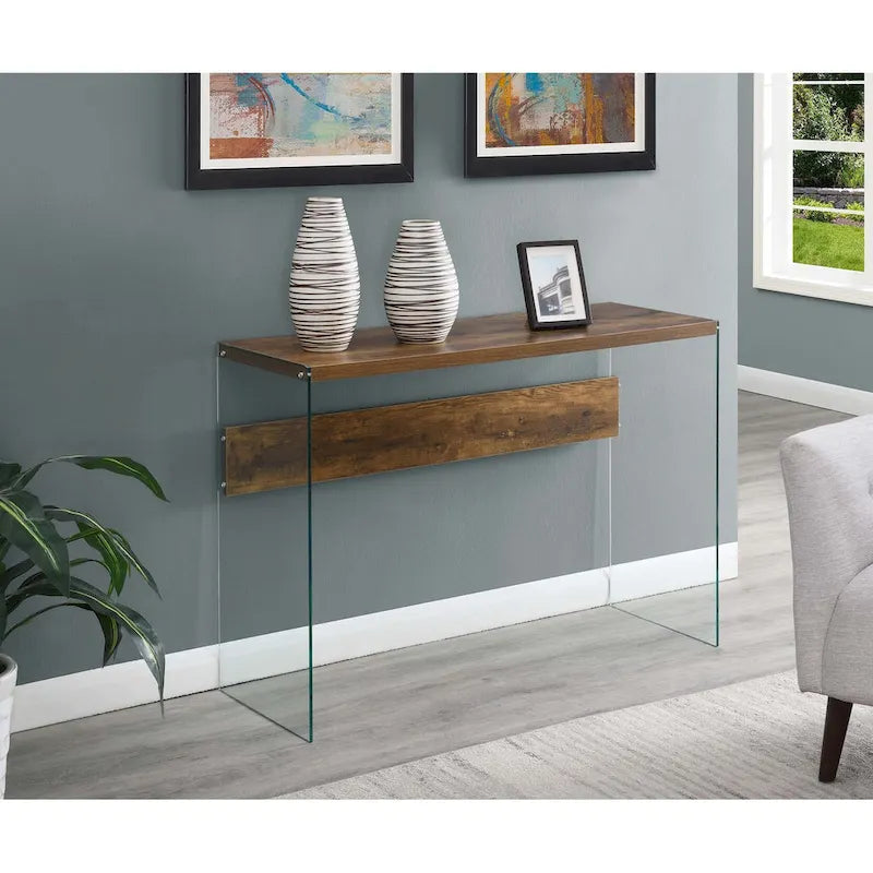 Convenience Concepts SoHo Tavolo Console/Scrivania in Vetro