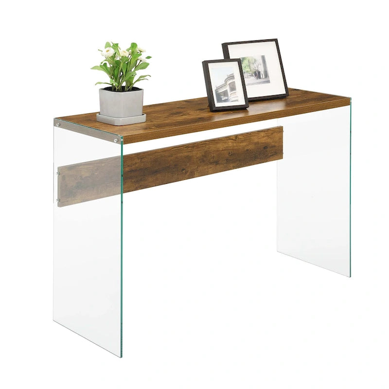 Convenience Concepts SoHo Tavolo Console/Scrivania in Vetro