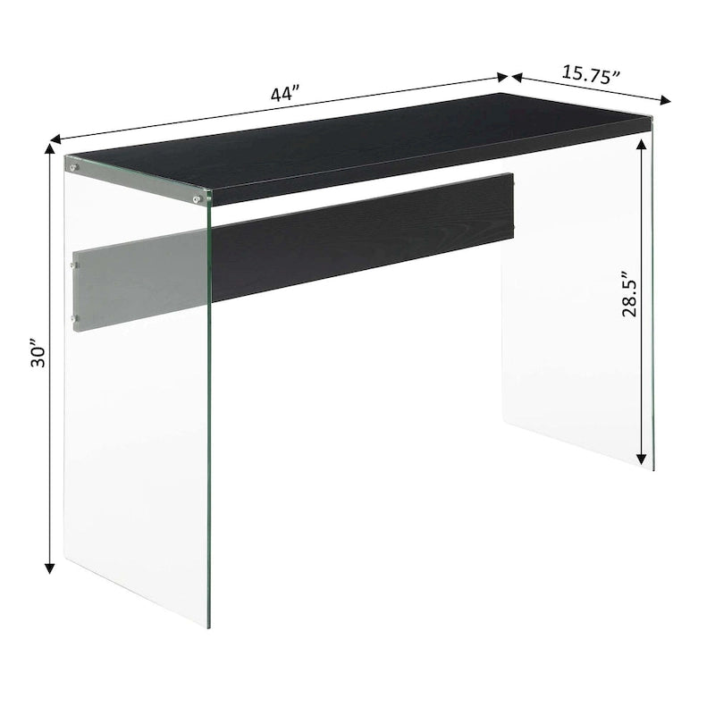 Convenience Concepts SoHo Tavolo Console/Scrivania in Vetro