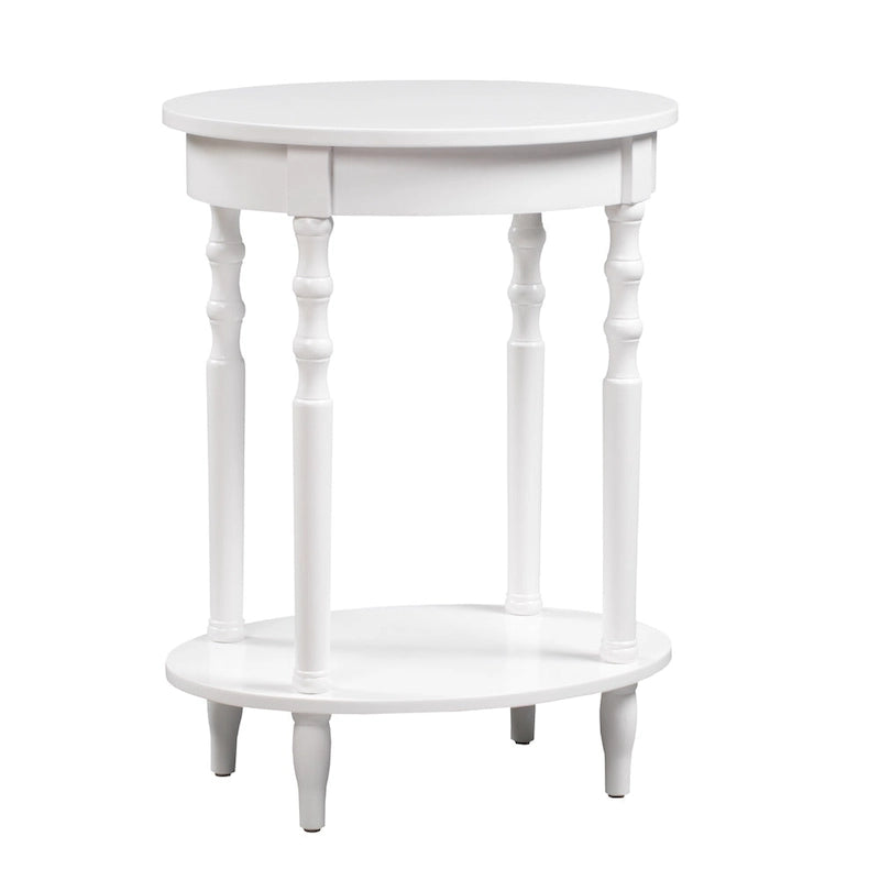 Convenience Concepts Classic Accents Tavolino ovale Brandi con ripiano