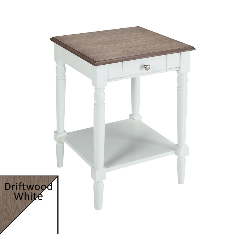 Convenience Concepts Tavolino da divano/letto a 1 cassetto con ripiano French Country