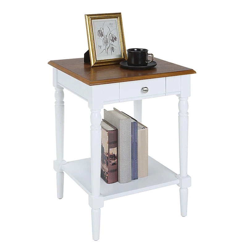 Convenience Concepts Tavolino da divano/letto a 1 cassetto con ripiano French Country
