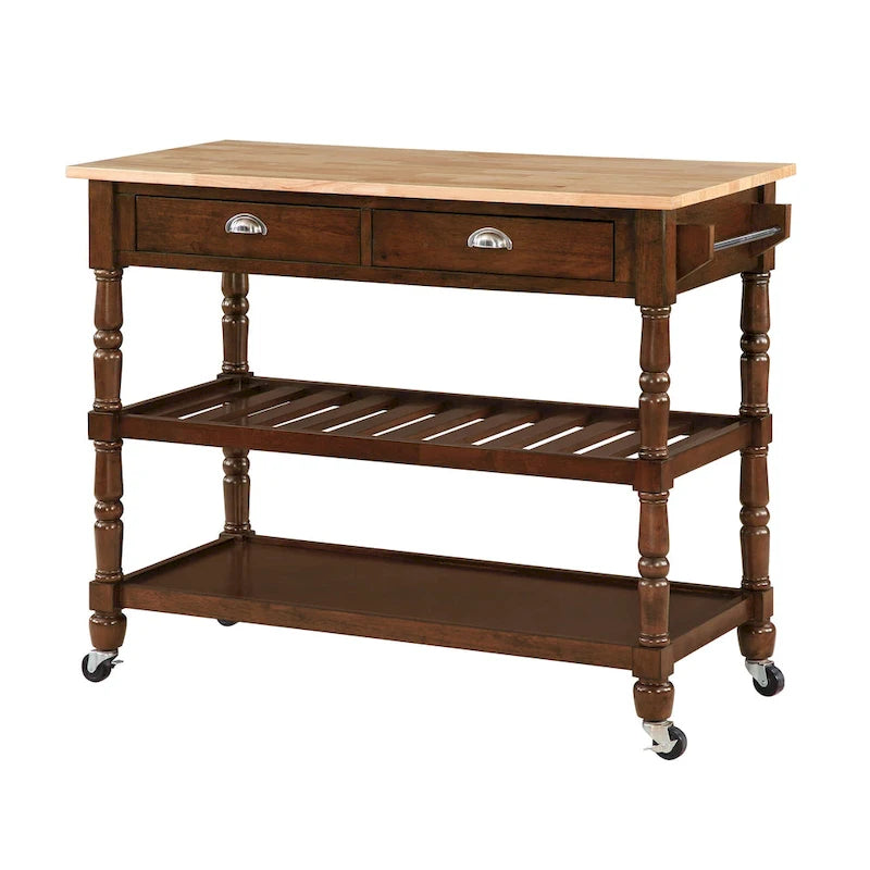 Carrello da cucina con cassetti a 3 ripiani French Country di Convenience Concepts