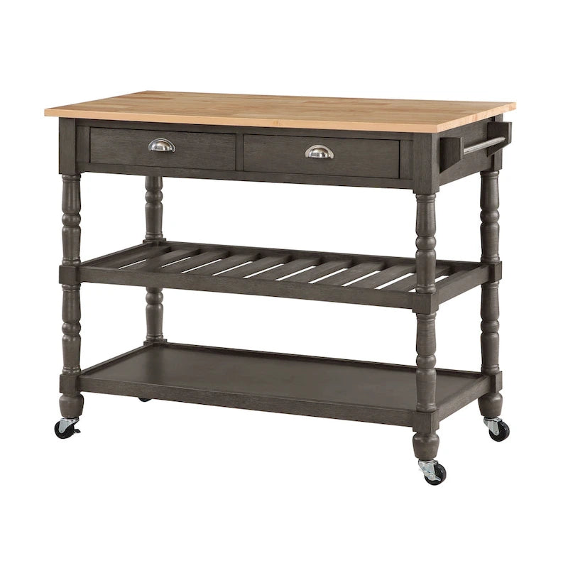 Carrello da cucina con cassetti a 3 ripiani French Country di Convenience Concepts