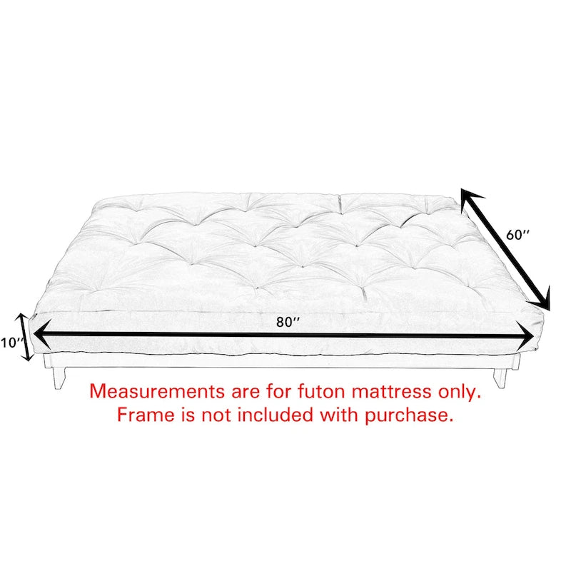 Materasso futon TruPedic queen-size da 25 cm (solo materasso)
