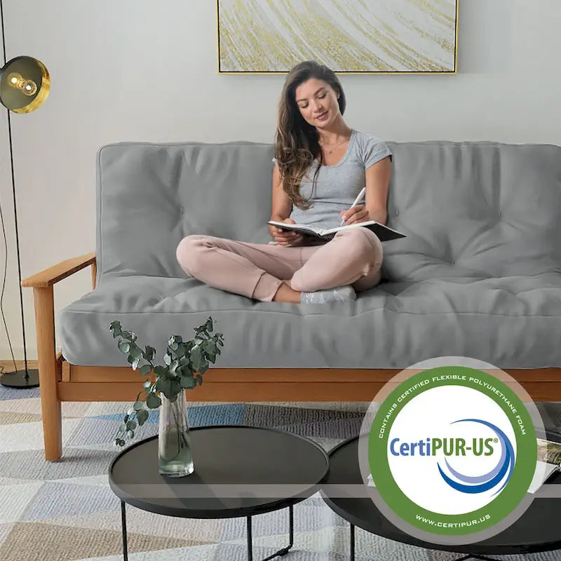 Materasso futon in memory gel Loosh Home 8, misura doppia