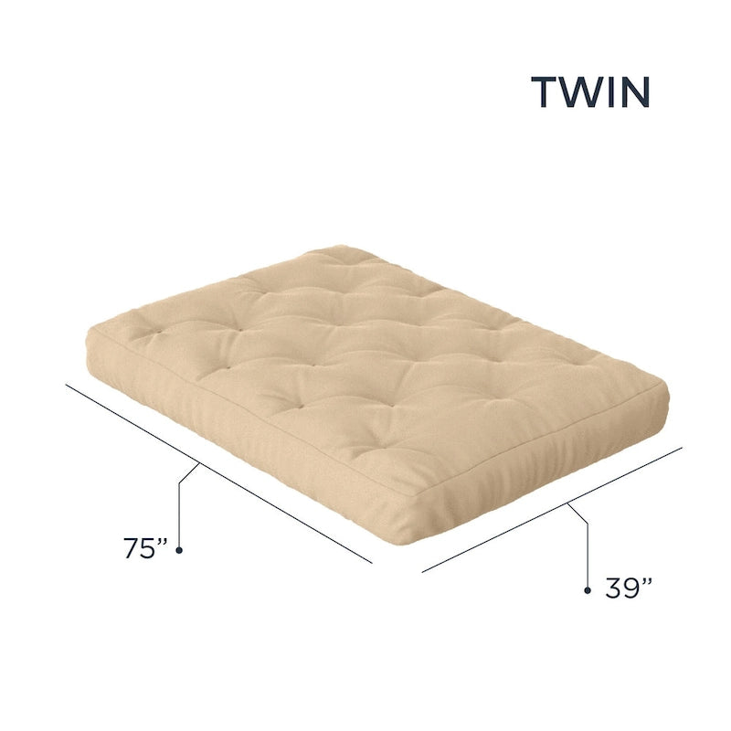 Materasso futon in memory gel Loosh Home 8, misura doppia