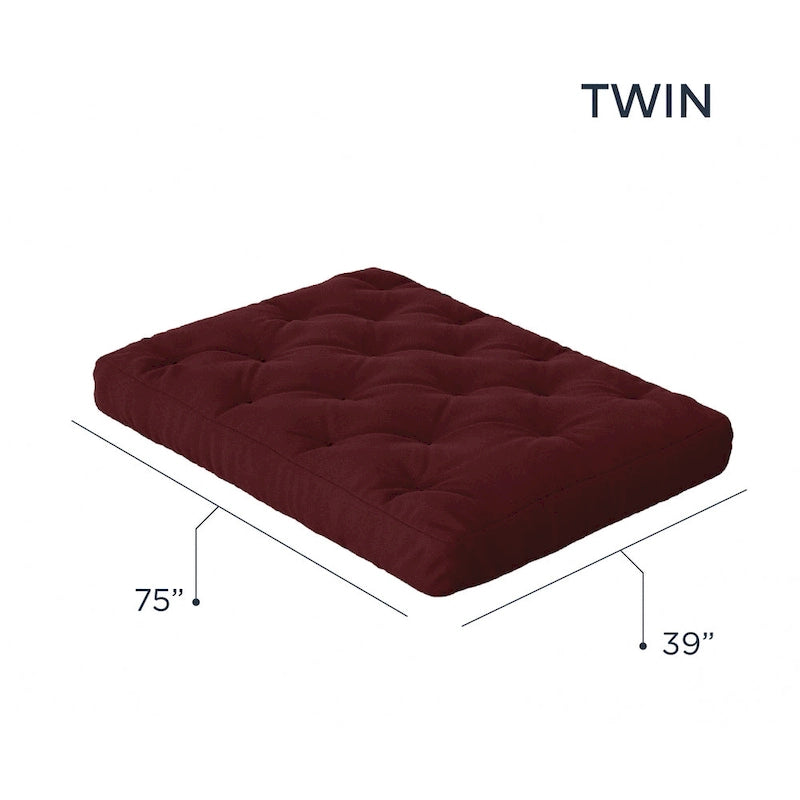 Materasso futon in memory gel Loosh Home 8, misura doppia