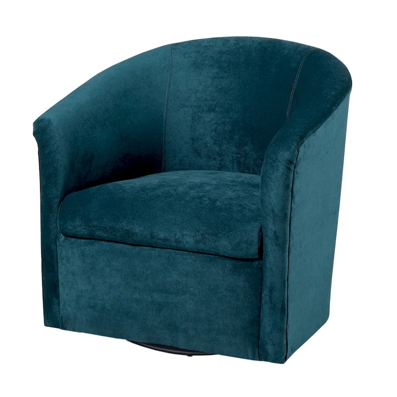 Fauteuil pivotant moderne en microfibre Ellery de Greyson Living