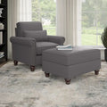Poltrona con poggiapiedi Coventry di Bush Furniture