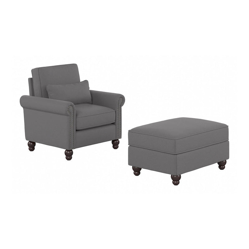 Poltrona con poggiapiedi Coventry di Bush Furniture