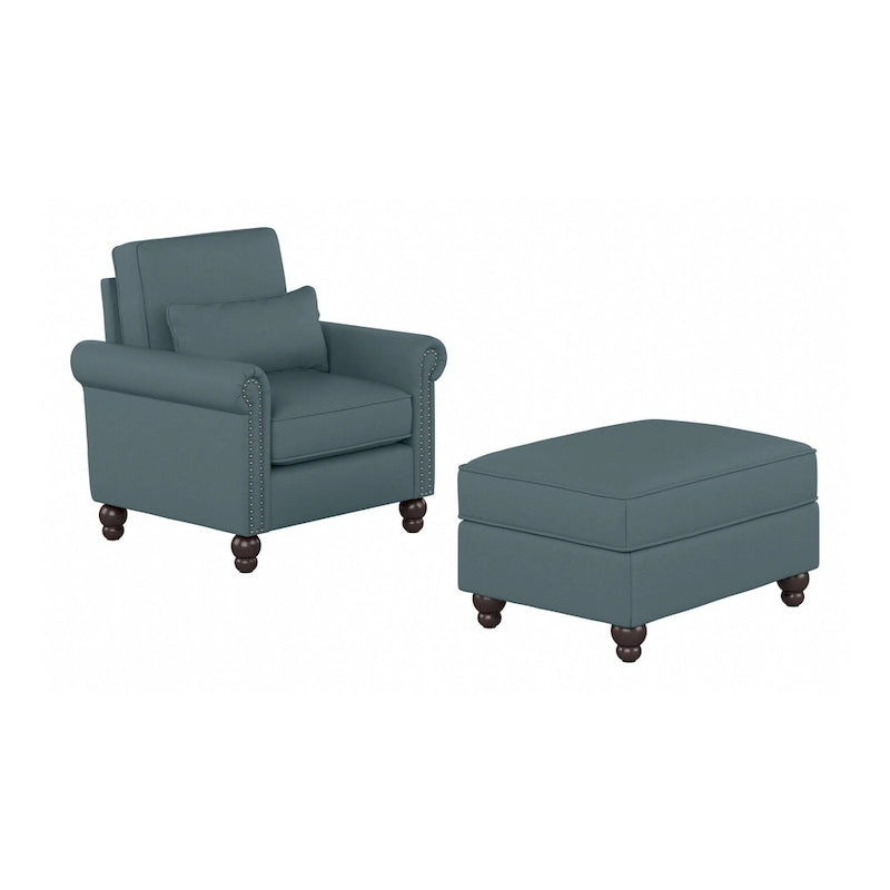 Poltrona con poggiapiedi Coventry di Bush Furniture