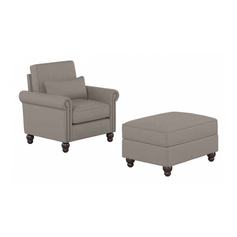 Poltrona con poggiapiedi Coventry di Bush Furniture