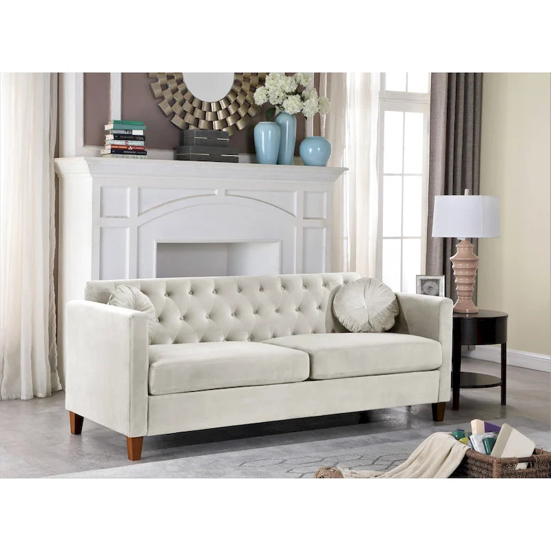 Divano Chesterfield Lory Kitts in Velluto Classico