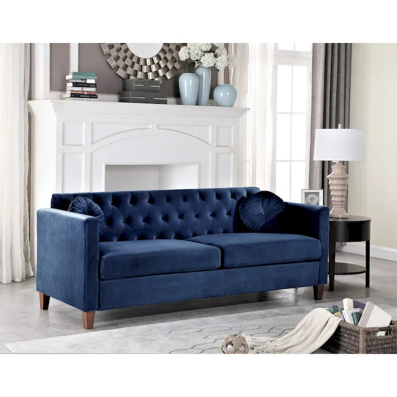 Divano Chesterfield Lory Kitts in Velluto Classico