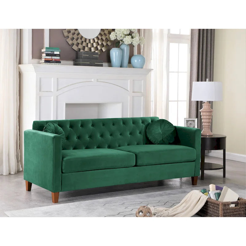 Divano Chesterfield Lory Kitts in Velluto Classico