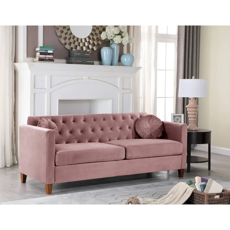 Divano Chesterfield Lory Kitts in Velluto Classico