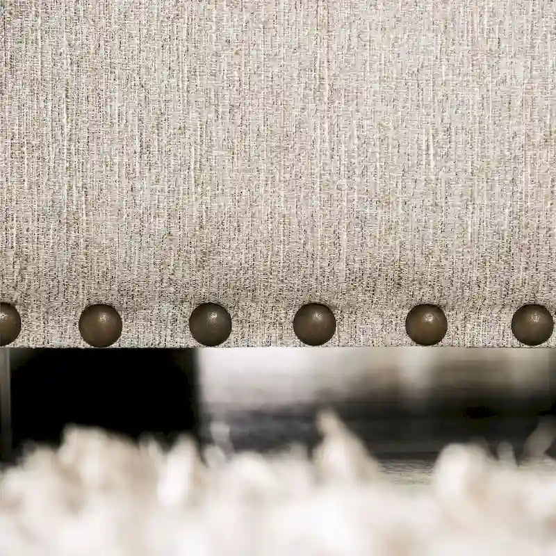 Furniture of America Jula Set Divano Tradizionale in Lino 2 Pezzi