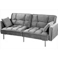 Bernal 75.6W Divano Letto Futon in Velluto