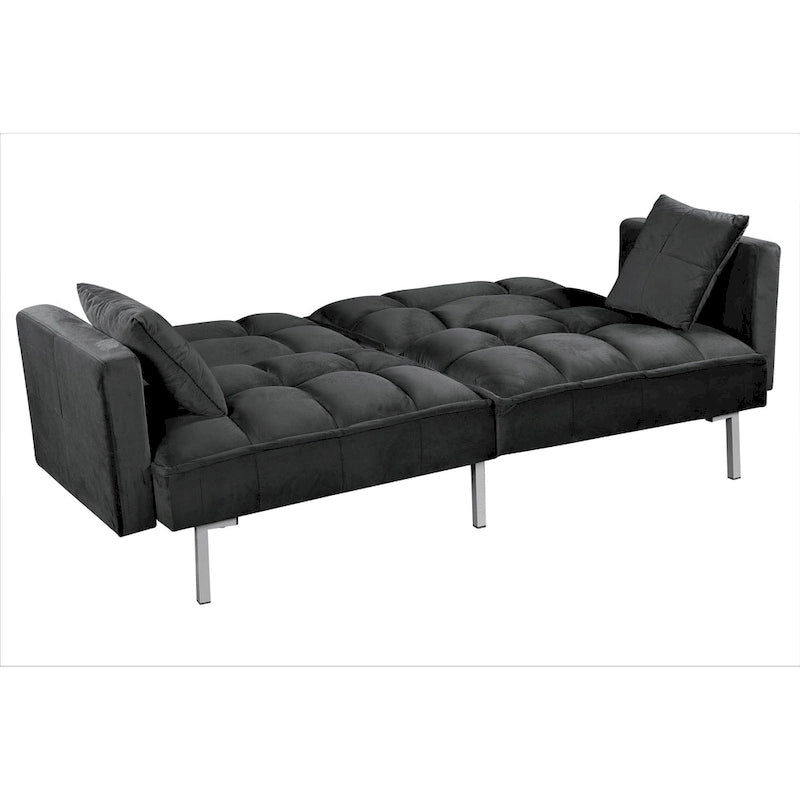 Bernal 75.6W Divano Letto Futon in Velluto